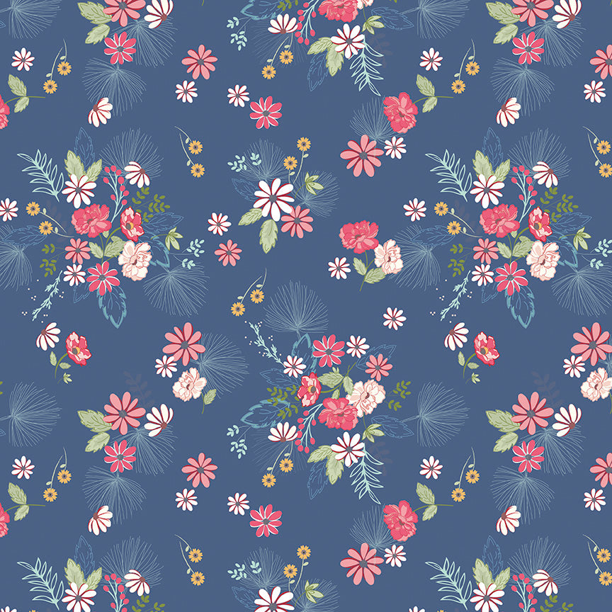 Enchanted Meadow - Main Denim by Beverly McCullough