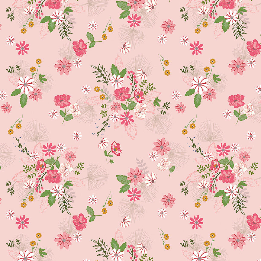 Enchanted Meadow - Main Pink by Beverly McCullough