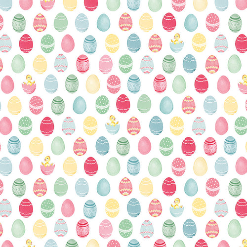 Easter Parade - Eggs White by Lindsay Wilkes