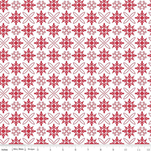 Red Hot Tile White by The RBD Designers
