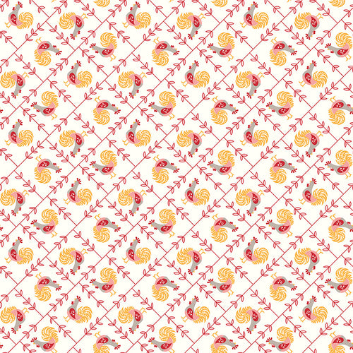 Cook Book - Rooster Coral by Lori Holt