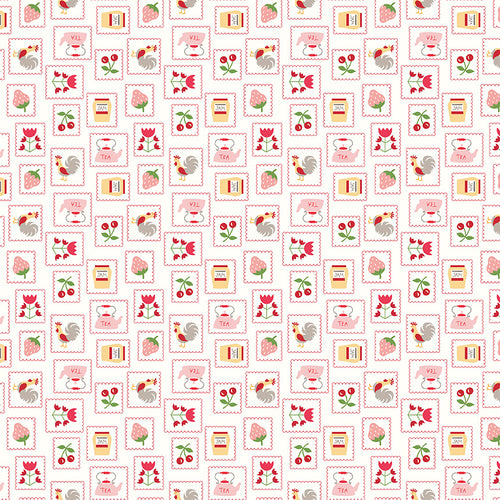 Cook Book - Stamps Red by Lori Holt