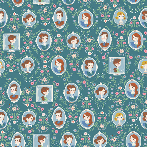 Little Women - Cameo Teal by Jill Howarth