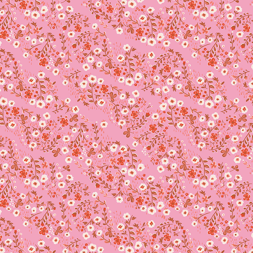 Little Women - Floral Pink by Jill Howarth