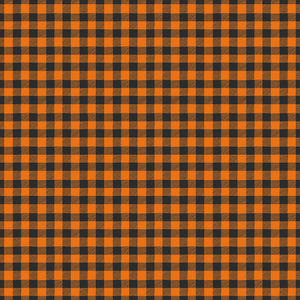 Bad to the Bone - Gingham Black Orange by My Mind's Eye