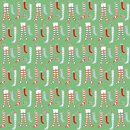 Pixie Noel 2 - Stockings Green by Tasha Noel