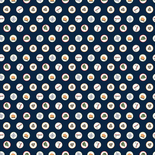 Love You S'more - Badges Navy by Gracey Larson