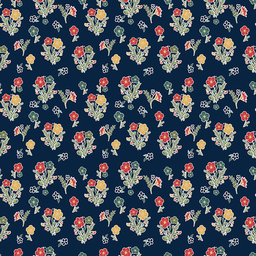 Love You S'more - Floral Navy by Gracey Larson