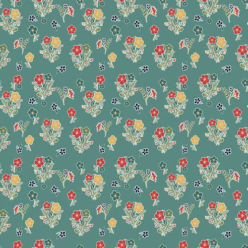 Love You S'more - Floral Teal by Gracey Larson