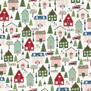 Christmas Village - Main Off White by Katherine Lenius