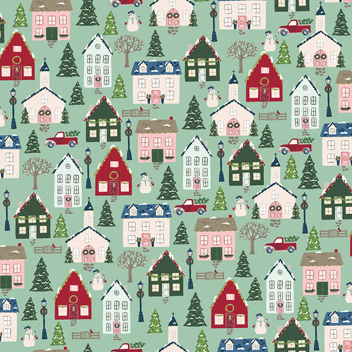 Christmas Village - Main Sea Glass by Katherine Lenius