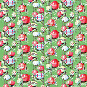 Christmas Joys - Ornaments Green by Lindsey Wilkes