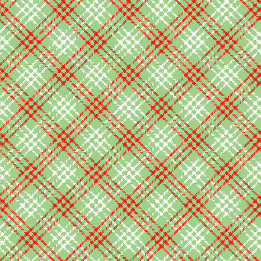 Christmas Joys - Plaid Green by Lindsey Wilkes