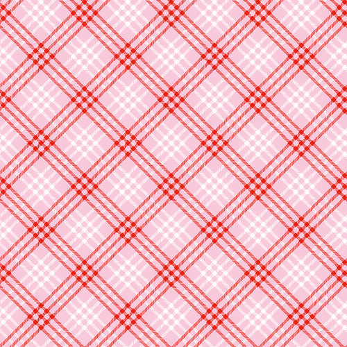 Christmas Joys - Plaid Pink by Lindsey Wilkes