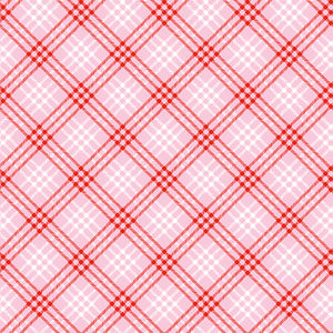 Christmas Joys - Plaid Pink by Lindsey Wilkes