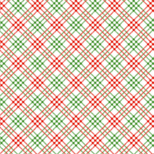 Christmas Joys - Plaid White by Lindsey Wilkes