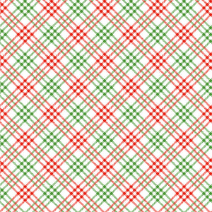 Christmas Joys - Plaid White by Lindsey Wilkes