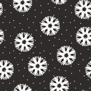 Nicholas the Cheerful Giver - Snowflake Dots Black by J. Wecker Frisch