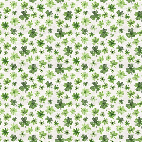 Monthly Placemats - March Shamrocks Off-white by Tara Reed