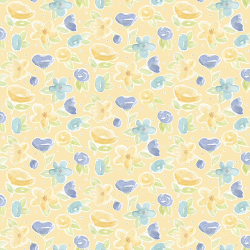 Monthly Placemats - May Flowers Yellow by Tara Reed