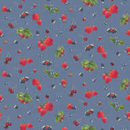 Monthly Placemats - June Berry Toss Denim by Tara Reed