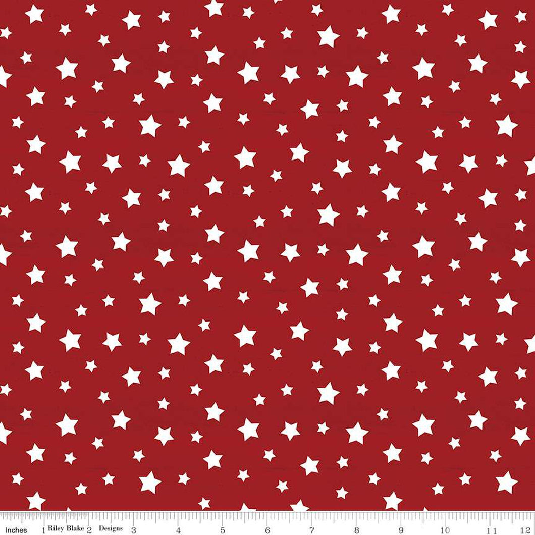 Monthly Placemats - July Stars Red by Tara Reed