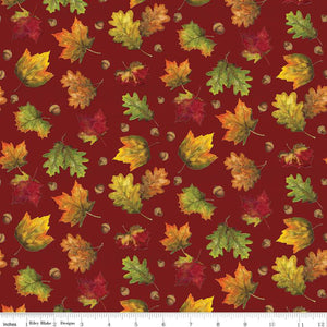 Monthly Placemats - September Leaves Red by Tara Reed