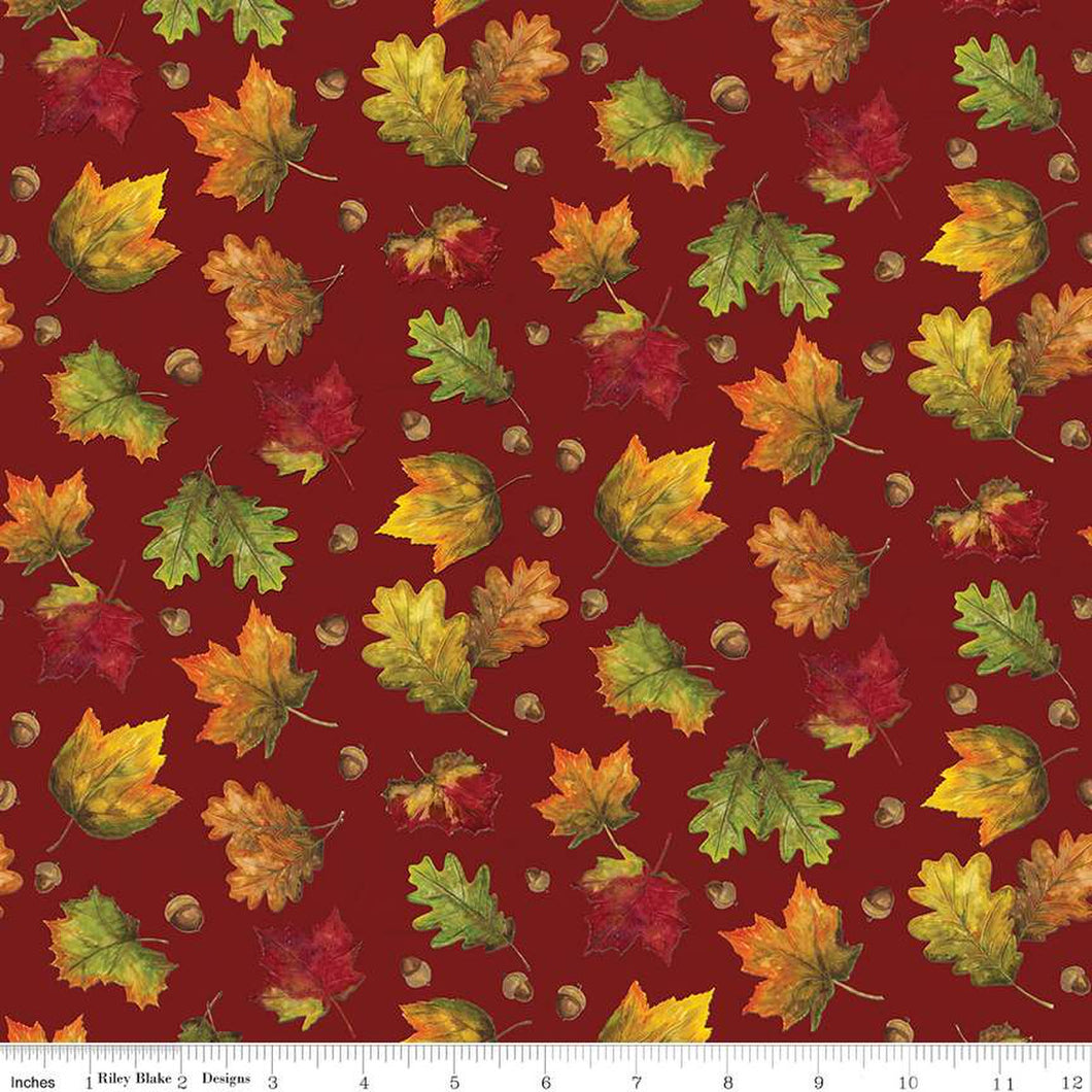 Monthly Placemats - September Leaves Red by Tara Reed