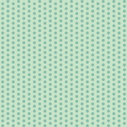 Daisy Fields - Dots Mint by Beverly McCullough