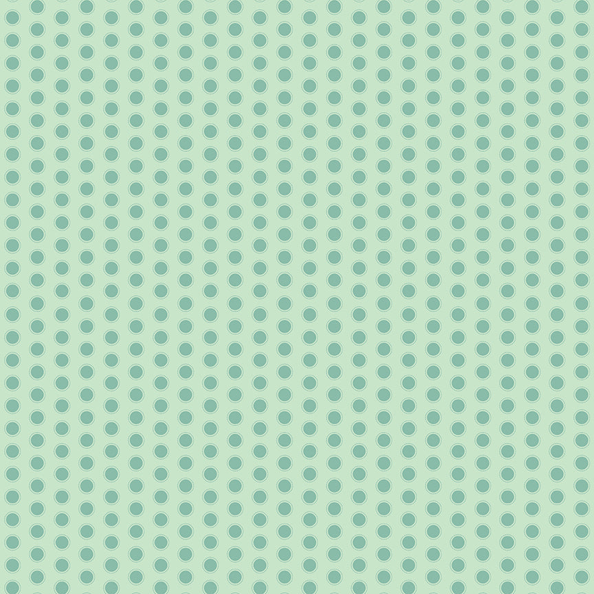 Daisy Fields - Dots Mint by Beverly McCullough