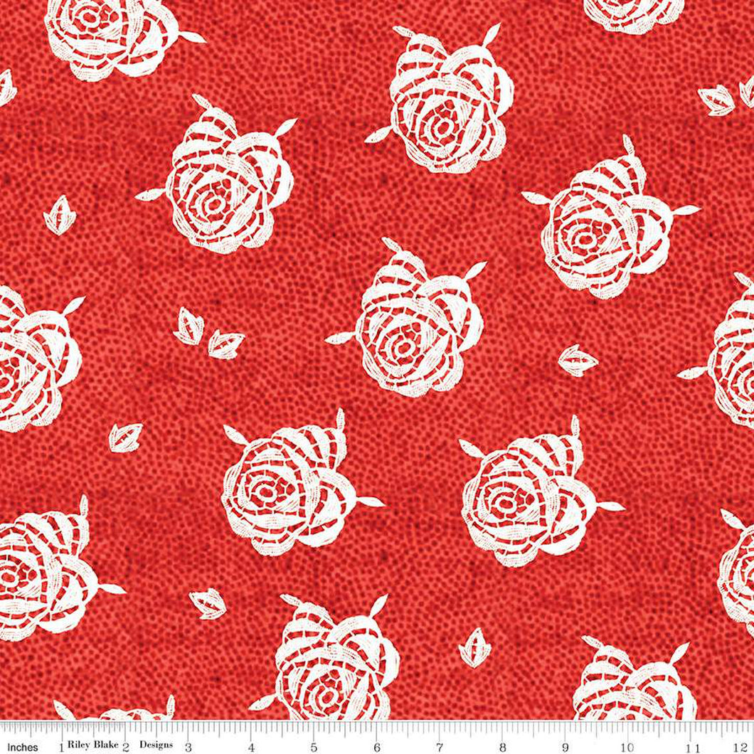 Be Mine Valentine - Paper Roses Red by J Wecker Frisch
