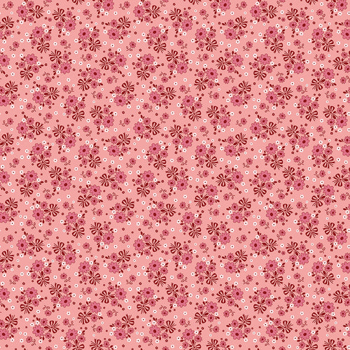 Calico - Bouquet Heirloom Coral by Lori Holt