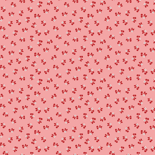 Calico - Cherries Heirloom Coral by Lori Holt