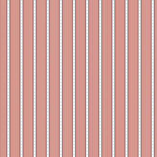 Portsmouth - Nautical Stripe Red by Amy Smart