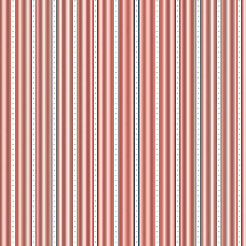 Portsmouth - Nautical Stripe Red by Amy Smart