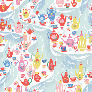 Down the Rabbit Hole - Tea Party Multi by Jill Howarth