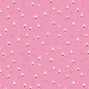 Down the Rabbit Hole - Rabbit Chase Pink by Jill Howarth