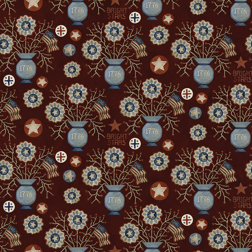 Bright Stars - Vases Burgundy by Teresa Kogut