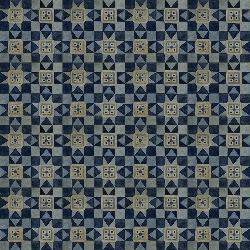 Bright Stars - Quilt Blocks Blue by Teresa Kogut