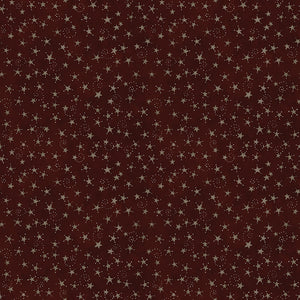 Bright Stars - Stars Burgundy by Teresa Kogut