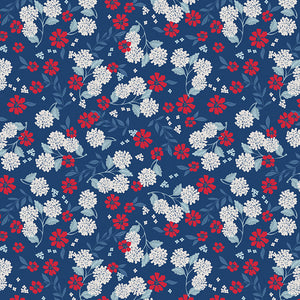 Land of the Brave - Floral Navy by My Mind's Eye