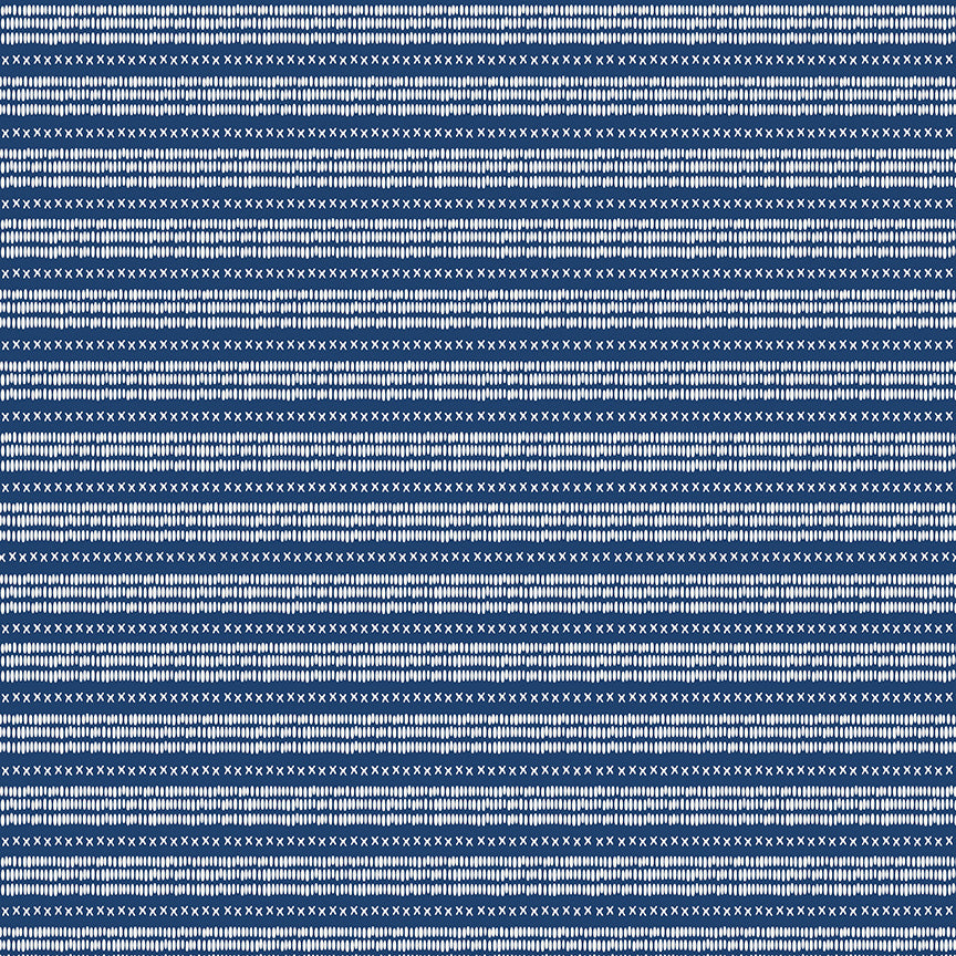 Land of the Brave - Stripes Navy by My Mind's Eye