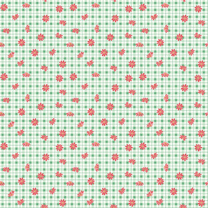 Sweet Acres - Floral Gingham Alpine by Beverly McCullough