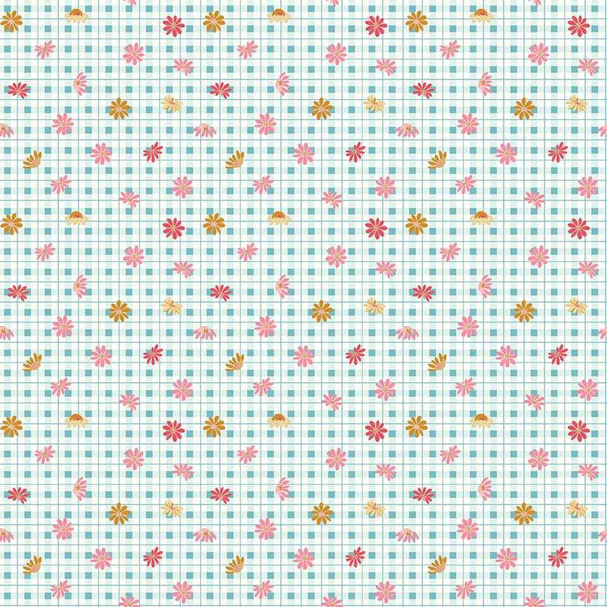 Sweet Acres - Floral Gingham Aruba by Beverly McCullough