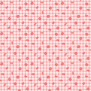 Sweet Acres - Floral Gingham Strawberry by Beverly McCullough