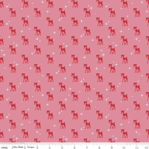 Cozy Christmas - Reindeer Pink by Lori Holt