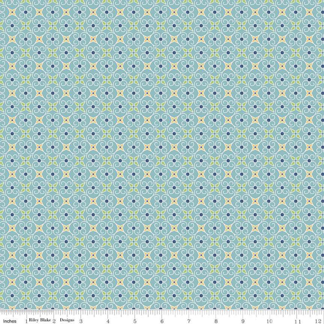 Cozy Christmas - Wrapping paper Blue by Lori Holt
