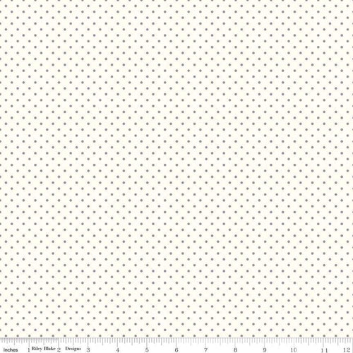 Swiss Dot - Le Creme Gray by Riley Blake Designs