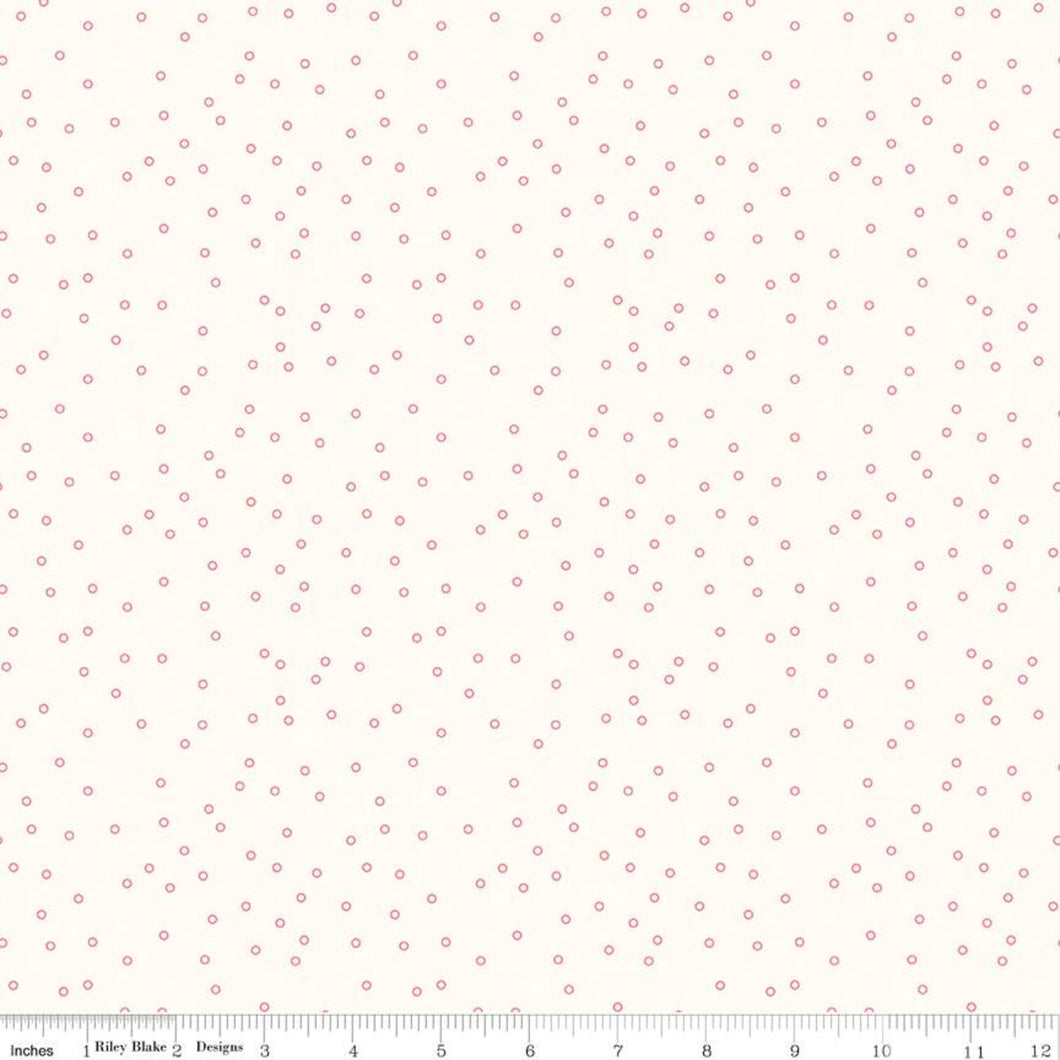 Bee Backgrounds - Tiny Circle Coral by Lori Holt