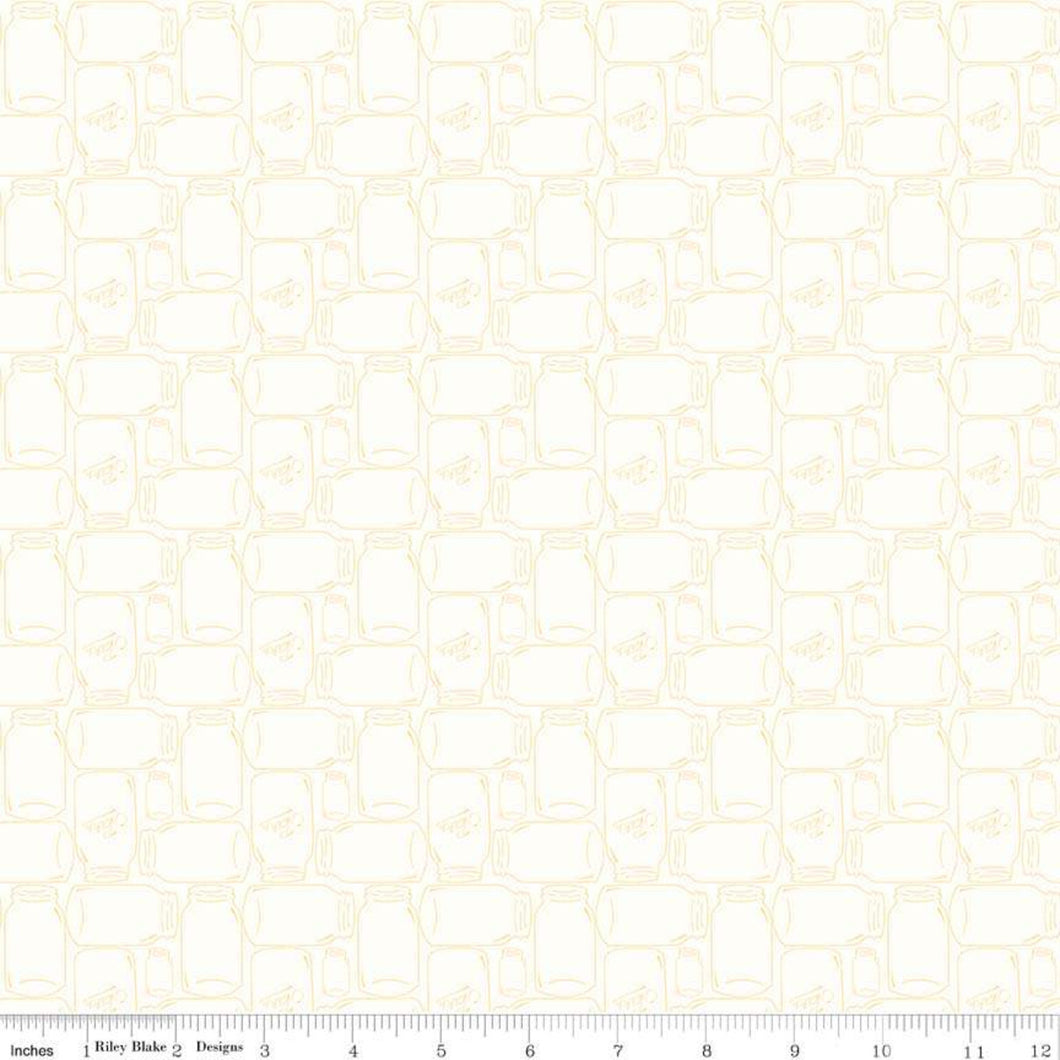 Bee Backgrounds - Canning Jar Yellow by Lori Holt